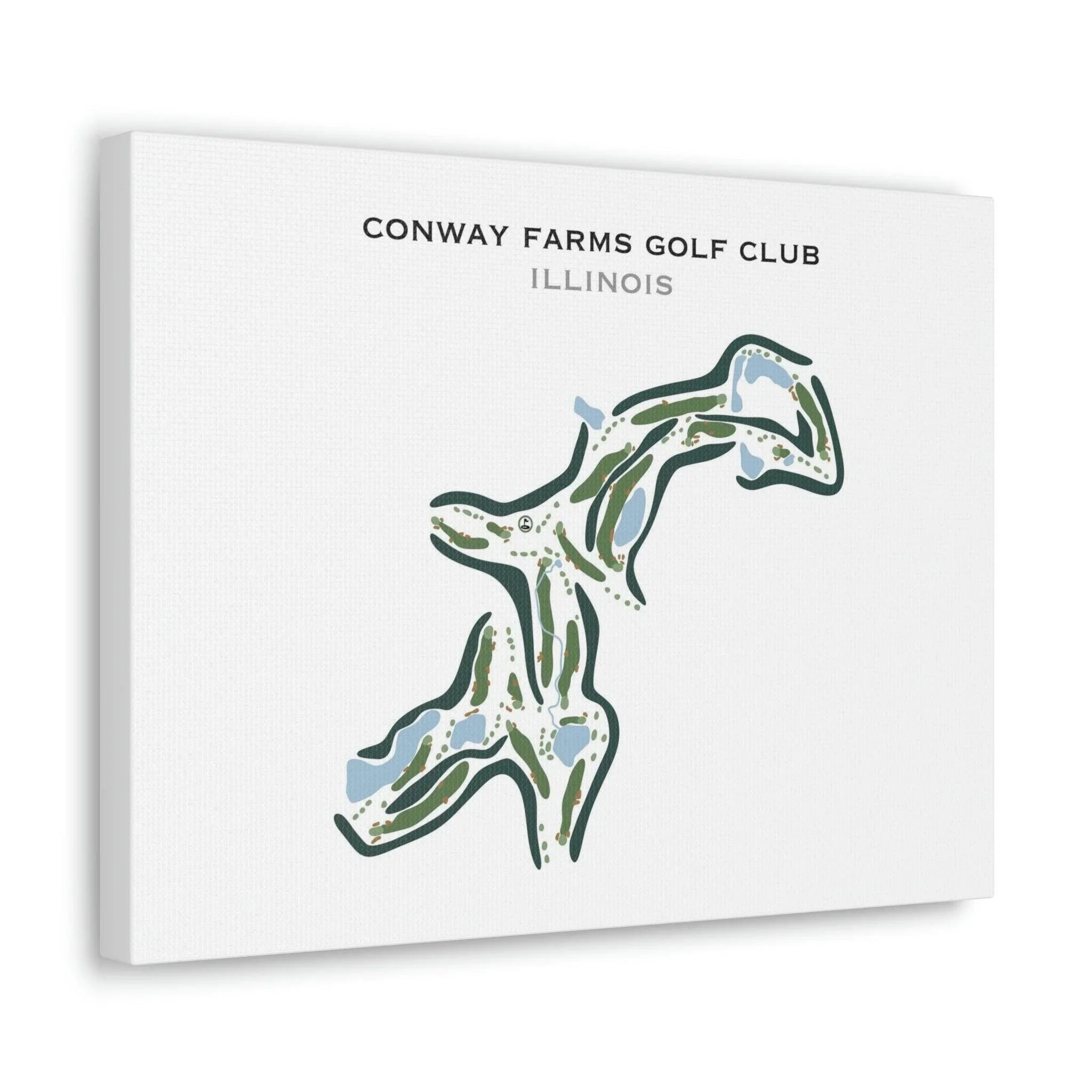 Conway Farms Golf Club, Illinois - Printed Golf Courses