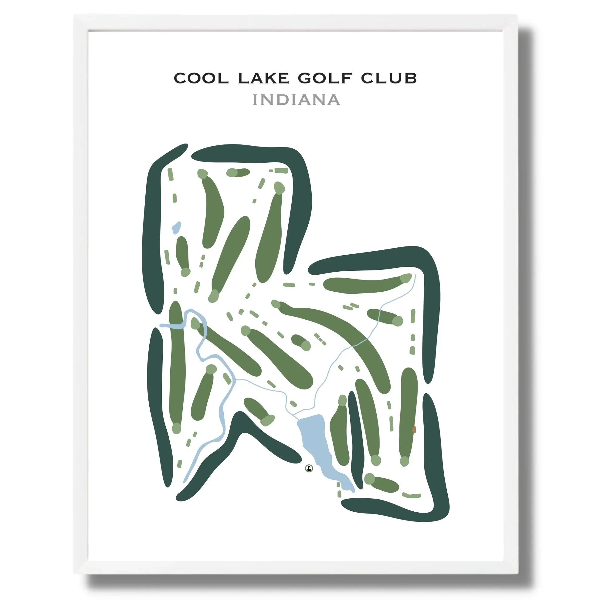 Cool Lake Golf Club, Indiana - Printed Golf Courses