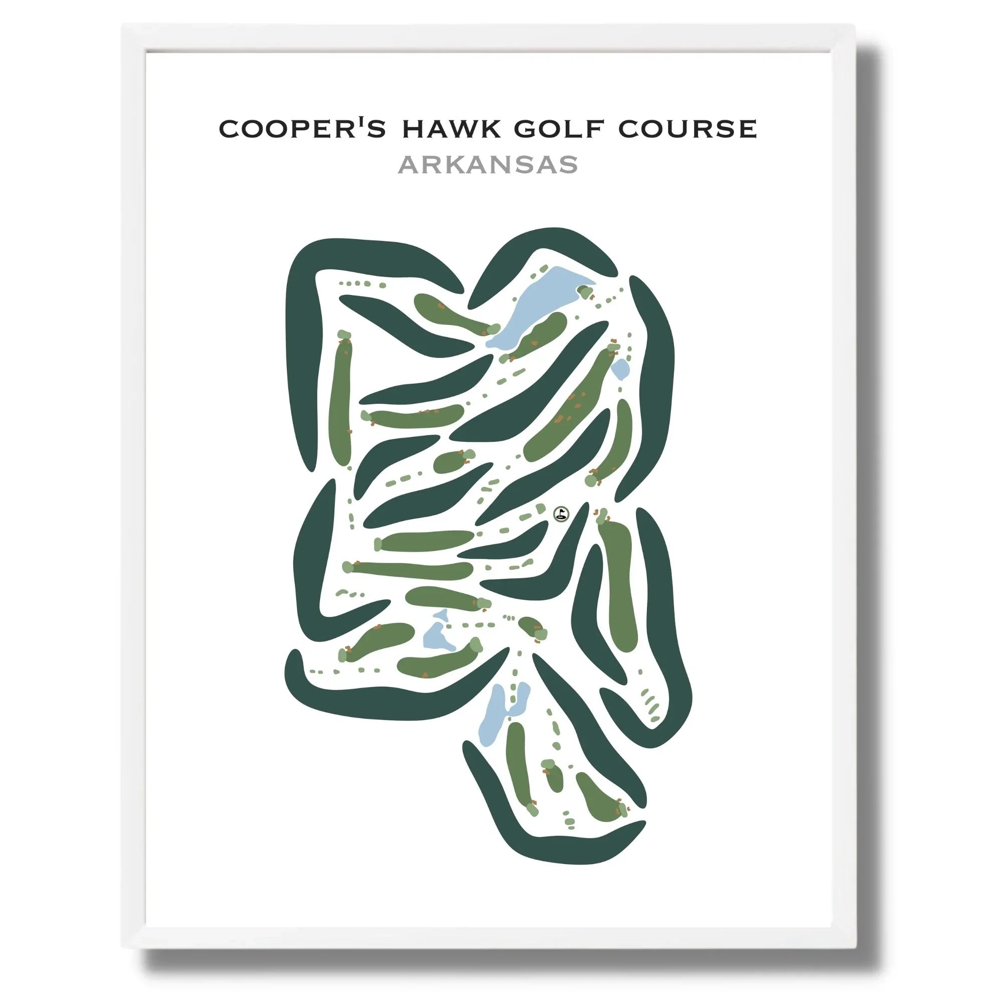 Cooper's Hawk Golf Course, Arkansas - Printed Golf Courses
