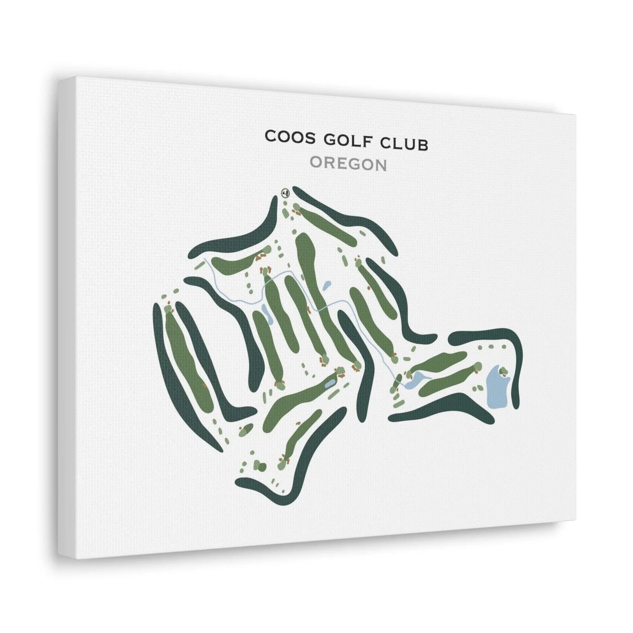 Coos Golf Club, Oregon - Printed Golf Course