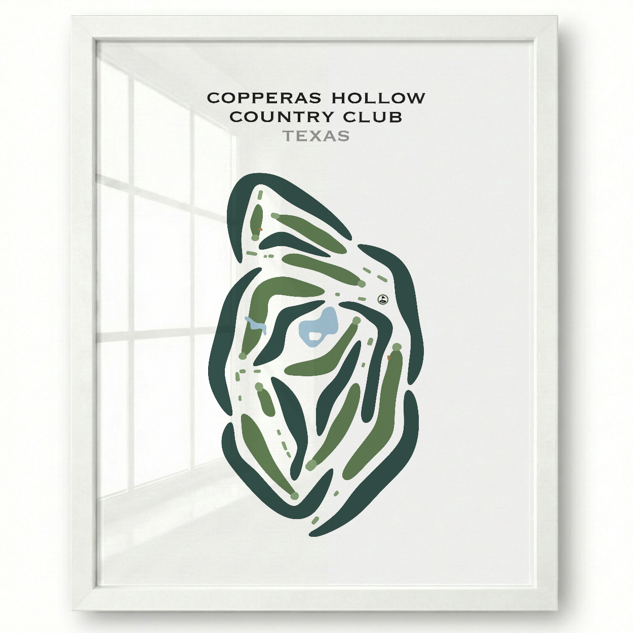 Copperas Hollow Country Club, Texas - Printed Golf Courses