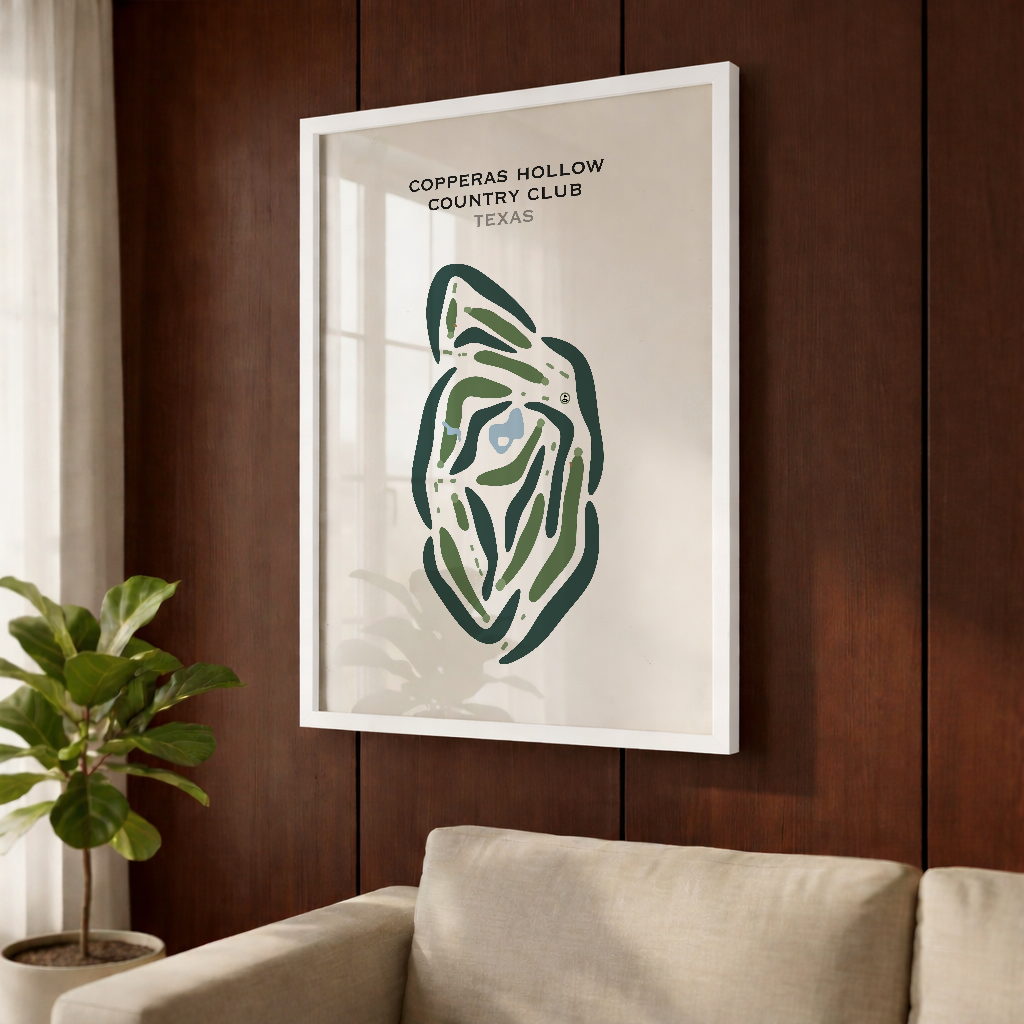 Copperas Hollow Country Club, Texas - Printed Golf Courses
