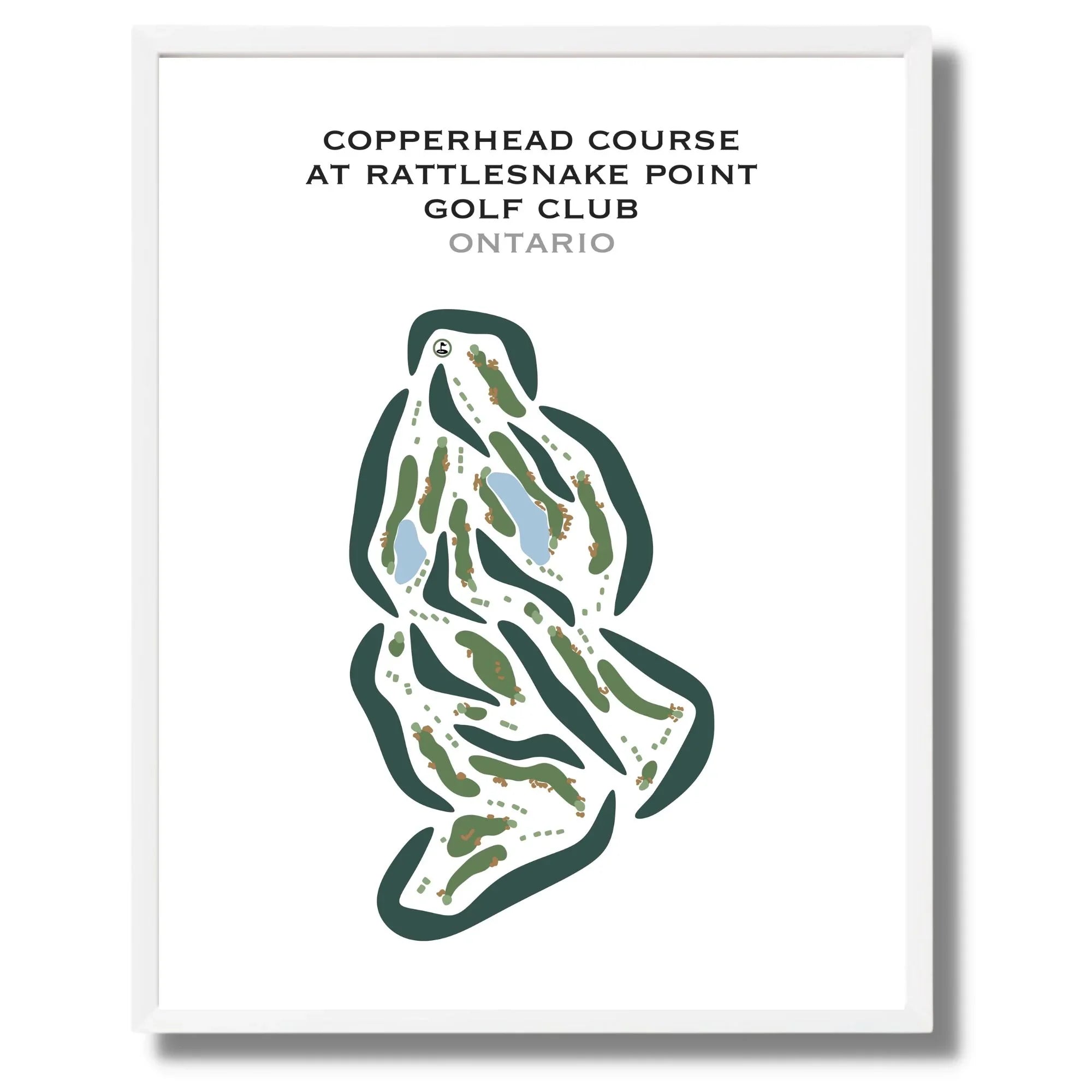Copperhead Course at Rattlesnake Point Golf Club, Ontario, Canada - Printed Golf Courses