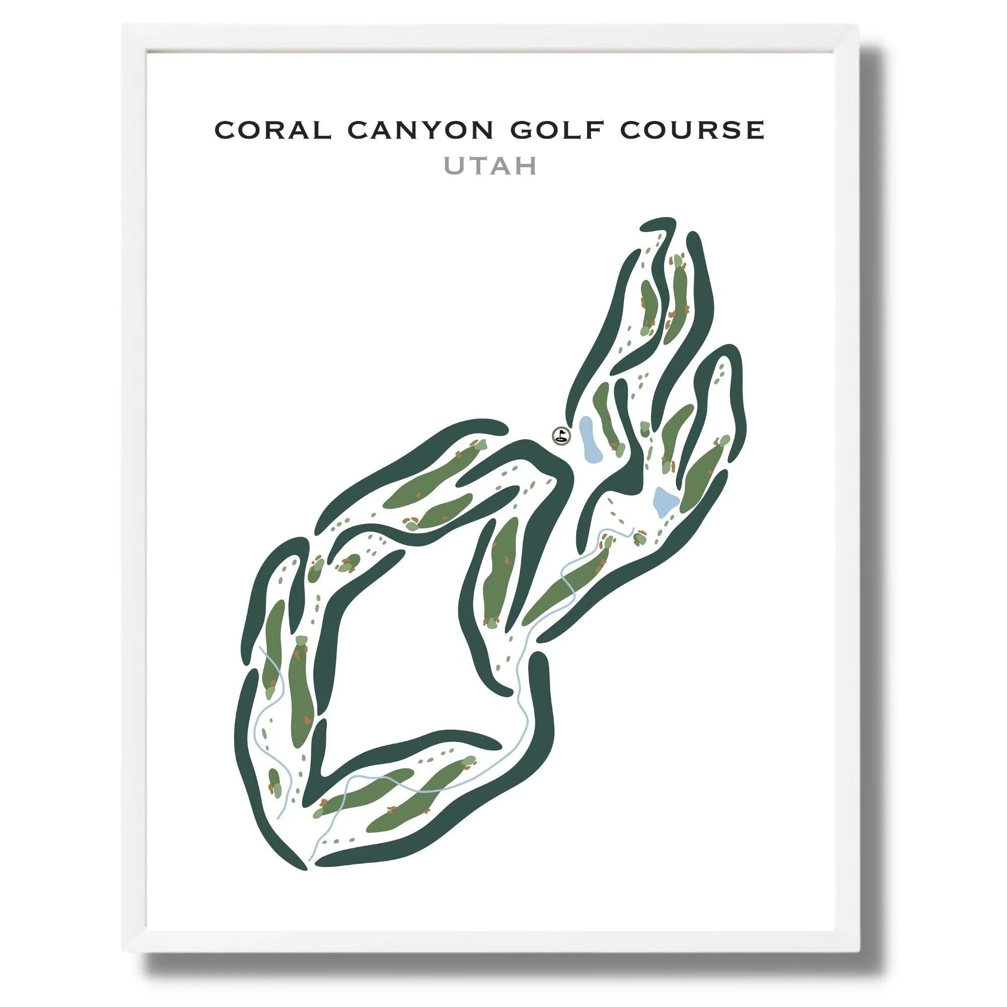 Coral Canyon Golf Course, Utah - Printed Golf Courses