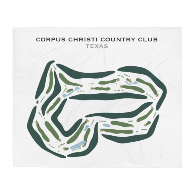 Corpus Christi Country Club, Texas - Printed Golf Courses