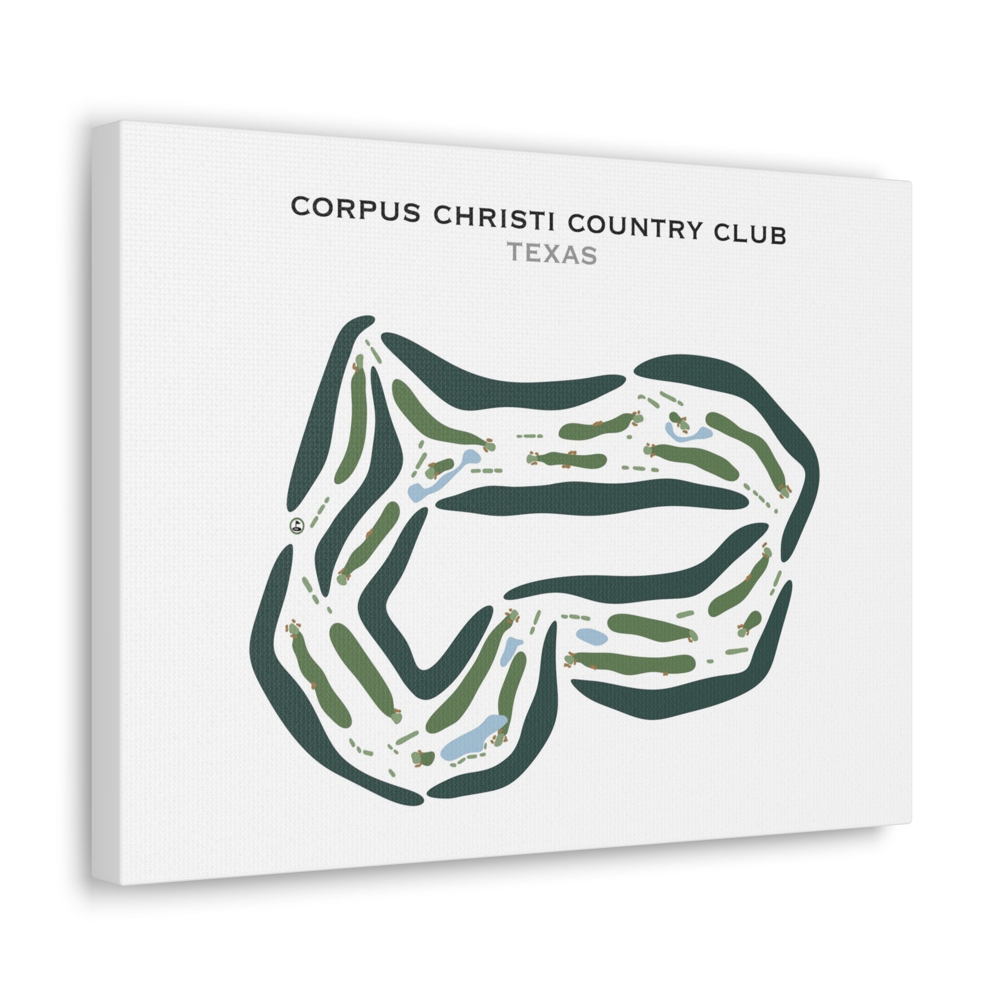 Corpus Christi Country Club, Texas - Printed Golf Courses