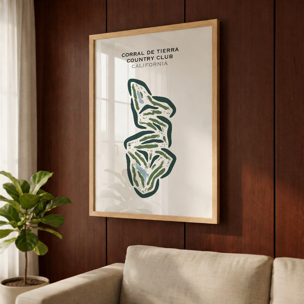 Corral de Tierra Country Club, California - Printed Golf Courses