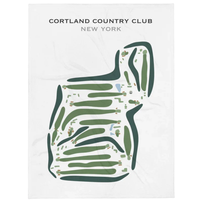 Cortland Country Club, New York - Printed Golf Course