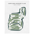 Cortland Country Club, New York - Printed Golf Course