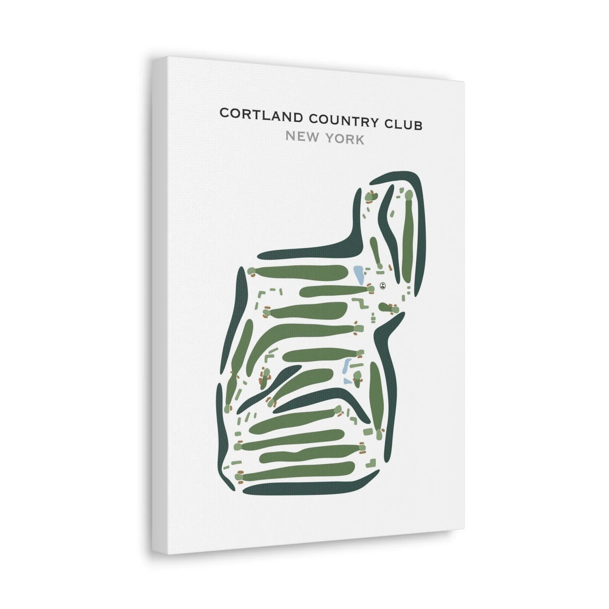 Cortland Country Club, New York - Printed Golf Course