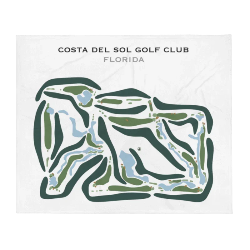 Costa Del Sol Golf Club, Florida - Printed Golf Courses