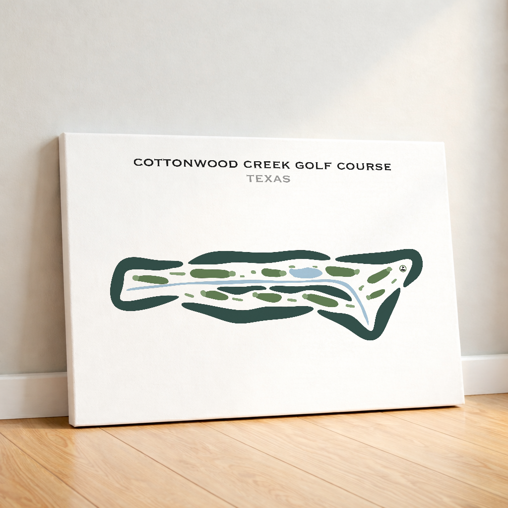 Cottonwood Creek Golf Course, Texas - Printed Golf Courses