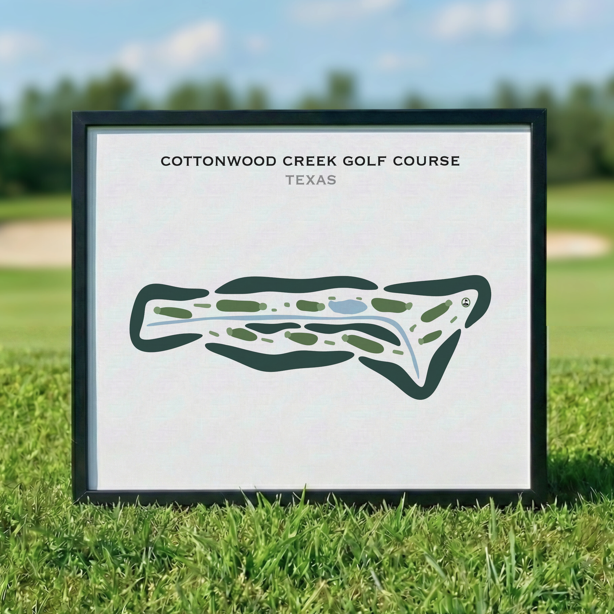 Cottonwood Creek Golf Course, Texas - Printed Golf Courses