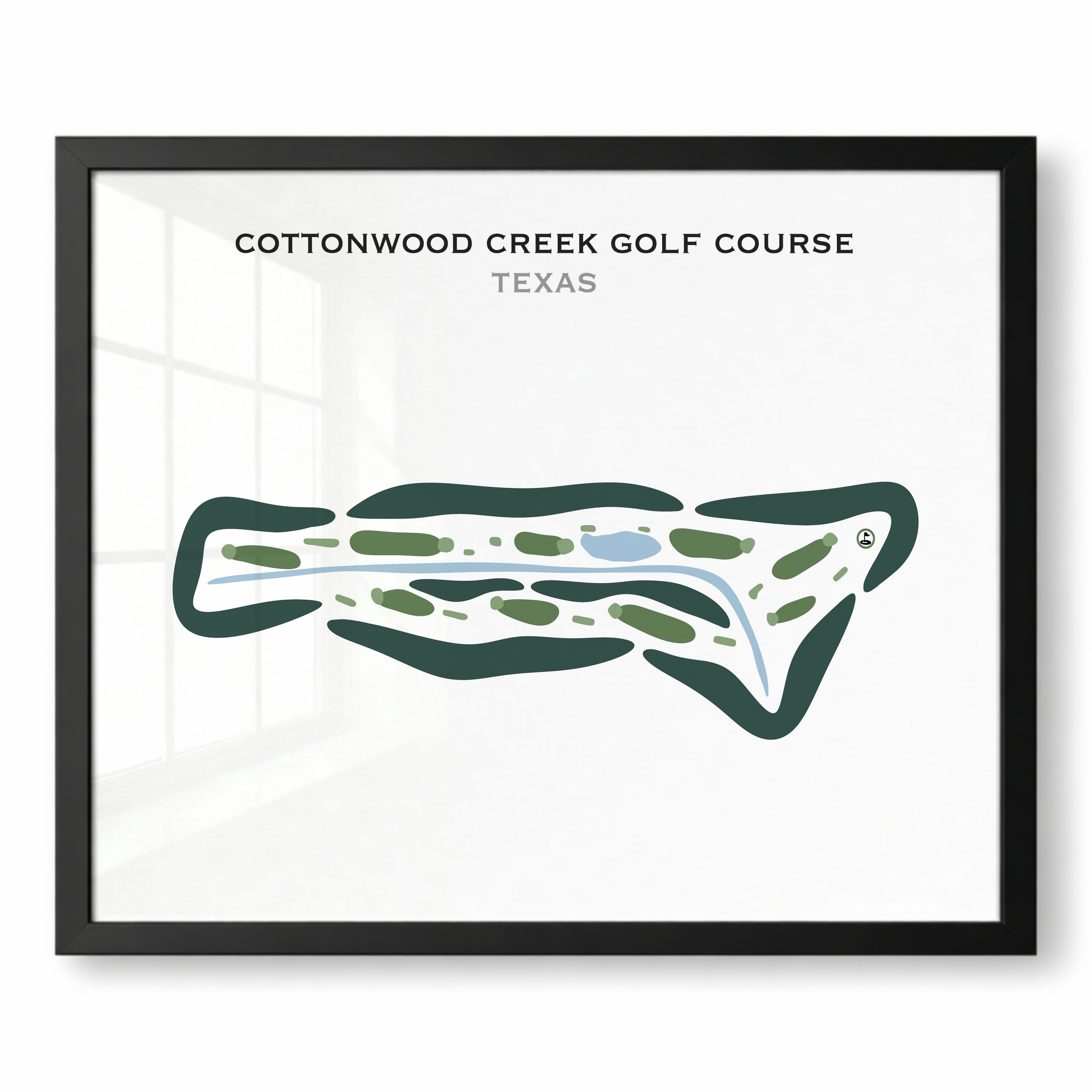 Cottonwood Creek Golf Course, Texas - Printed Golf Courses