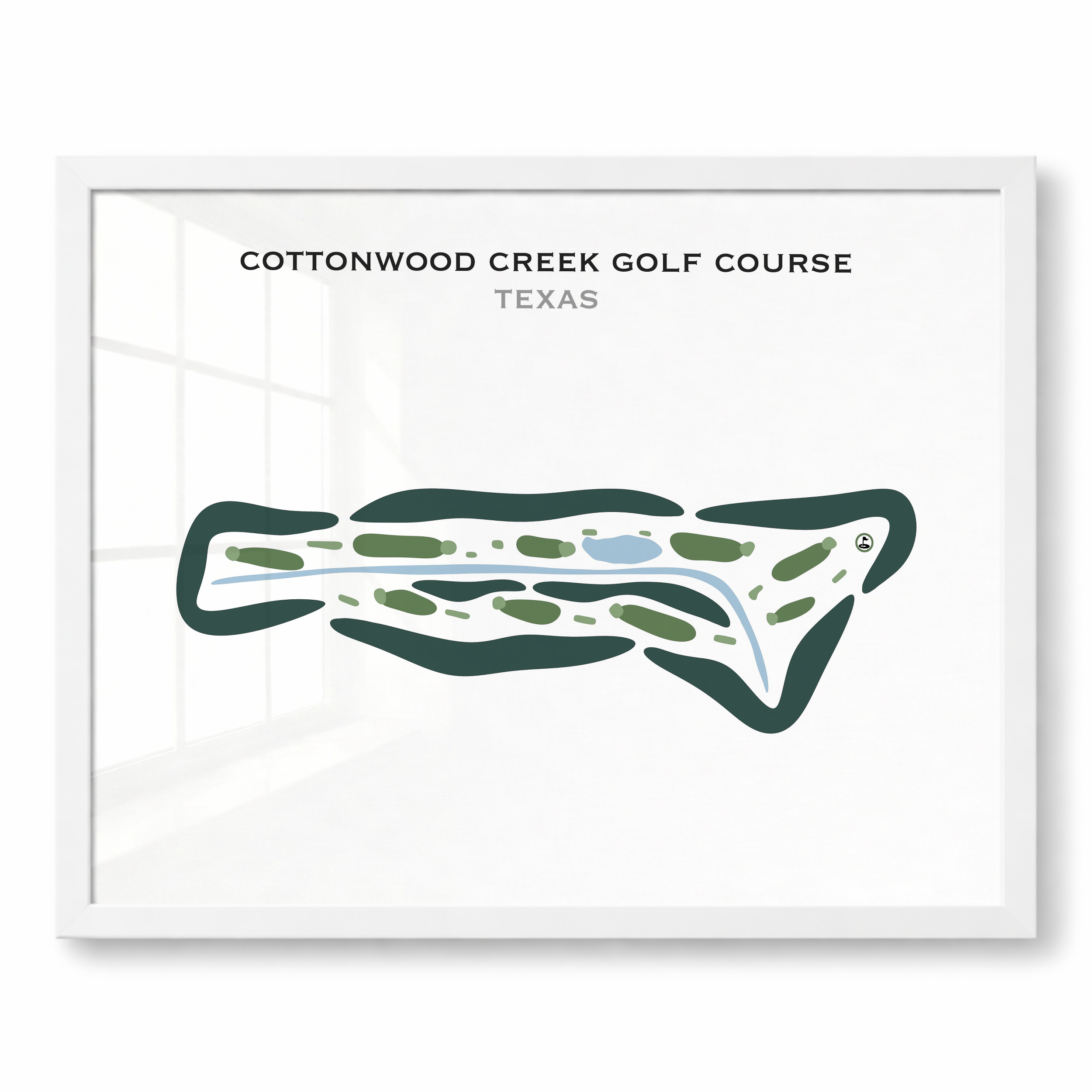 Cottonwood Creek Golf Course, Texas - Printed Golf Courses