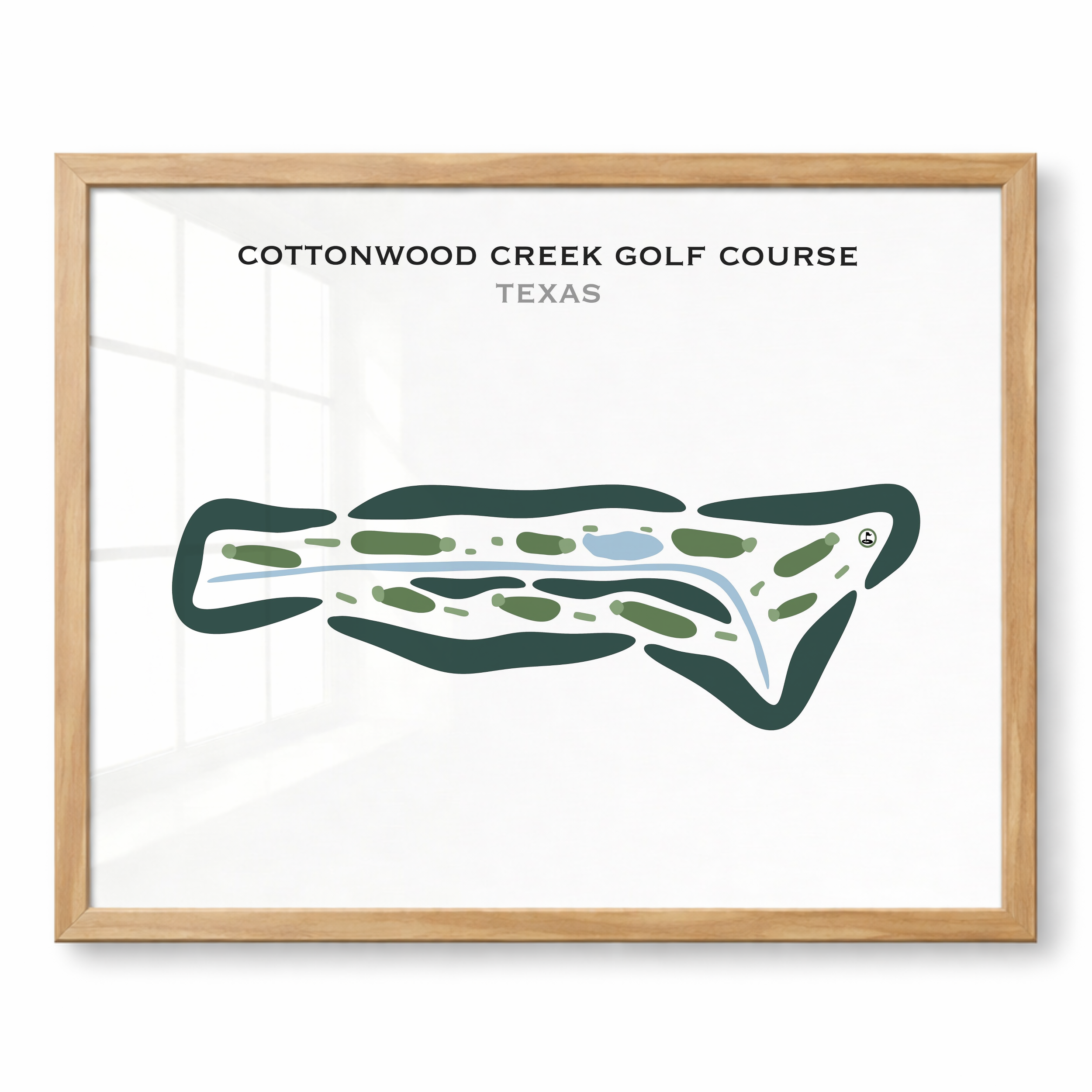 Cottonwood Creek Golf Course, Texas - Printed Golf Courses