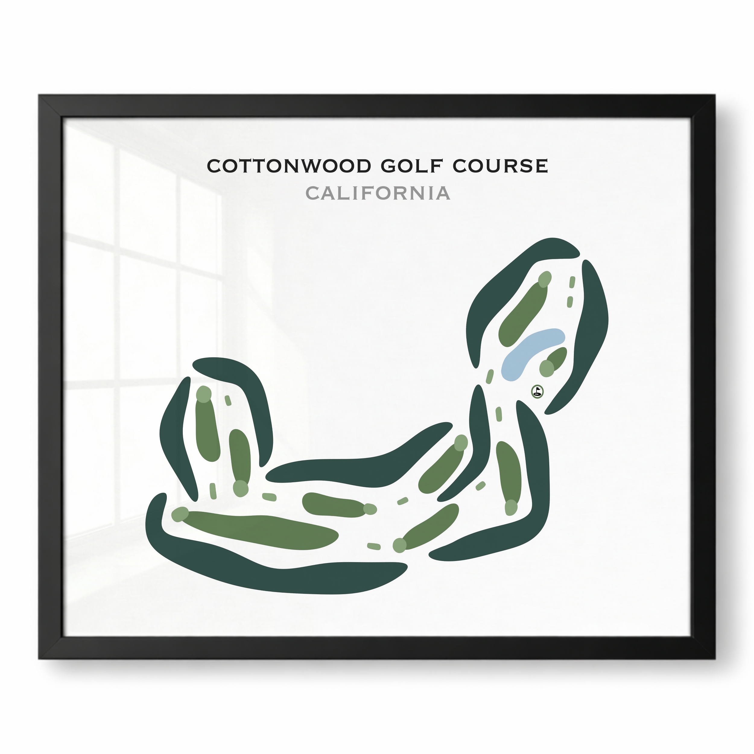 Cottonwood Golf Course, California - Printed Golf Courses