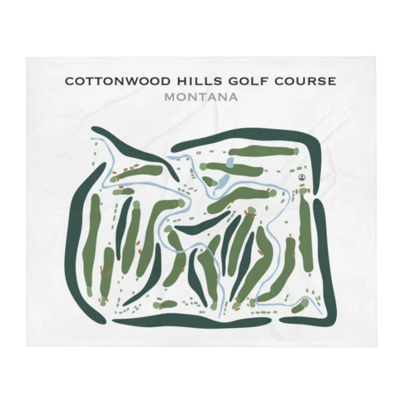 Cottonwood Hills Golf Club, Montana - Printed Golf Courses