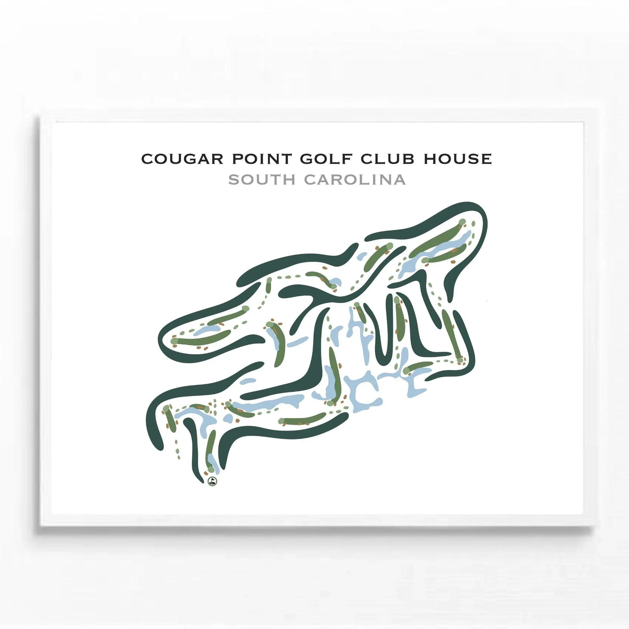 Cougar Point Golf Club House, South Carolina - Printed Golf Courses