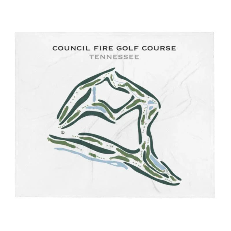 Council Fire Golf Course, Tennessee - Printed Golf Courses