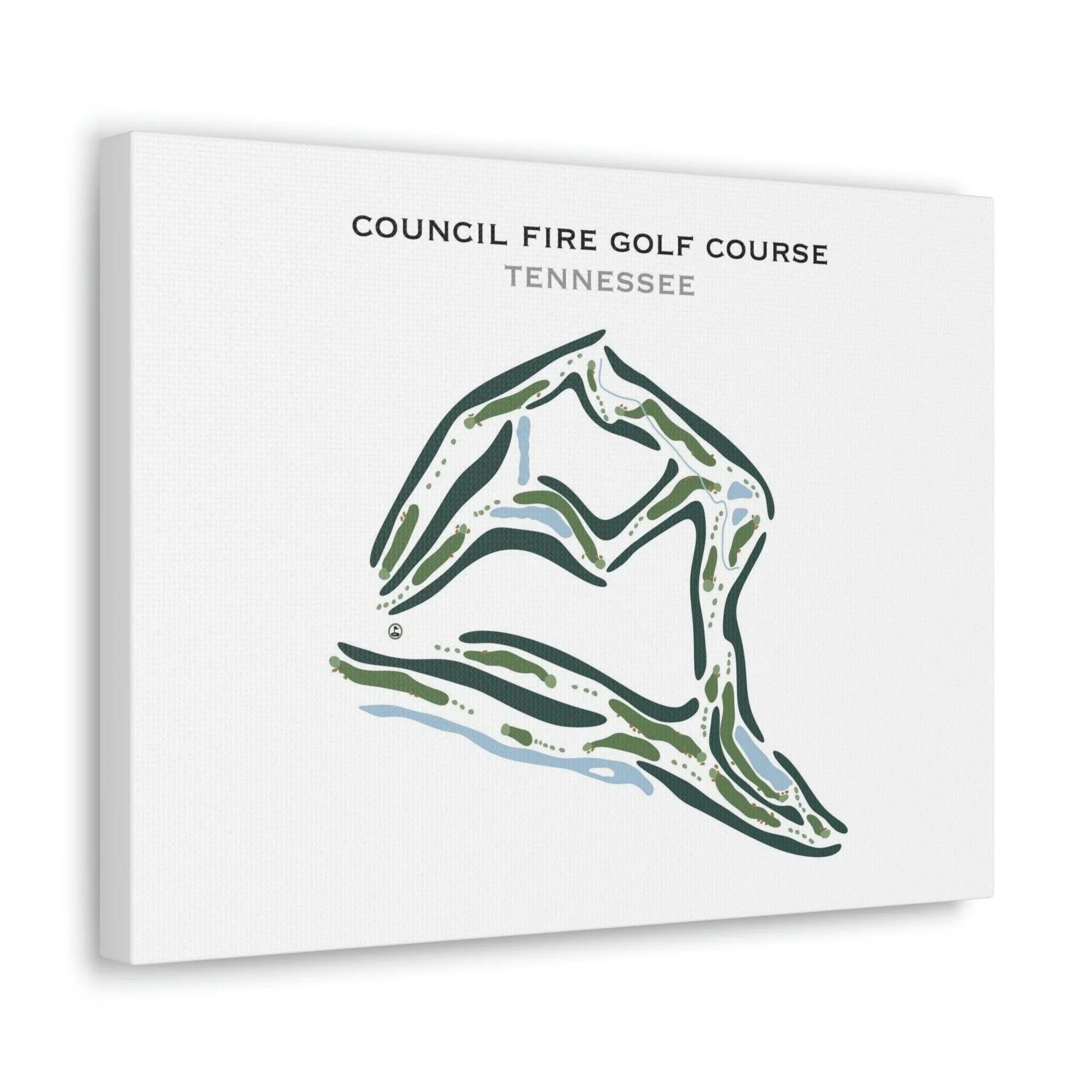 Council Fire Golf Course, Tennessee - Printed Golf Courses
