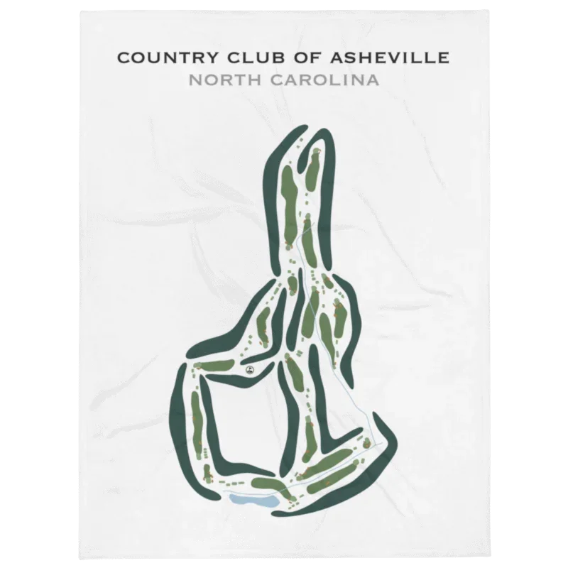 Country Club of Asheville, North Carolina - Printed Golf Courses