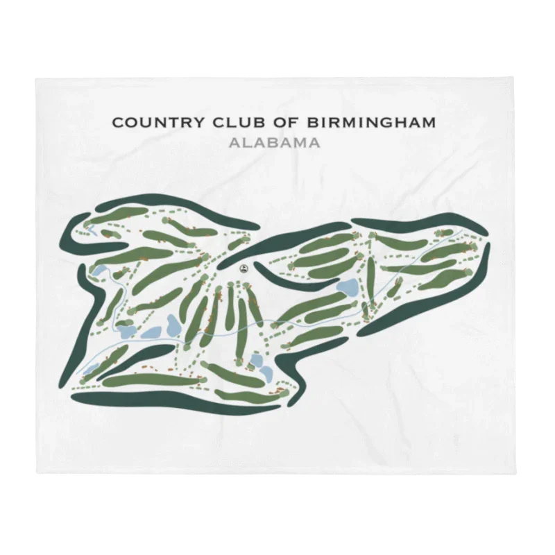 Country Club of Birmingham, Alabama - Printed Golf Course
