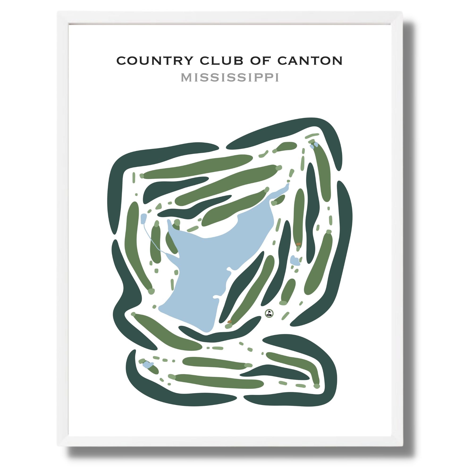 Country Club of Canton, Mississippi - Printed Golf Courses