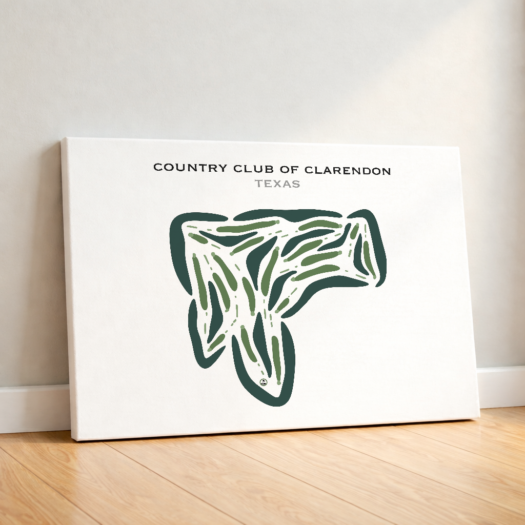 Country Club of Clarendon, Texas - Printed Golf Courses