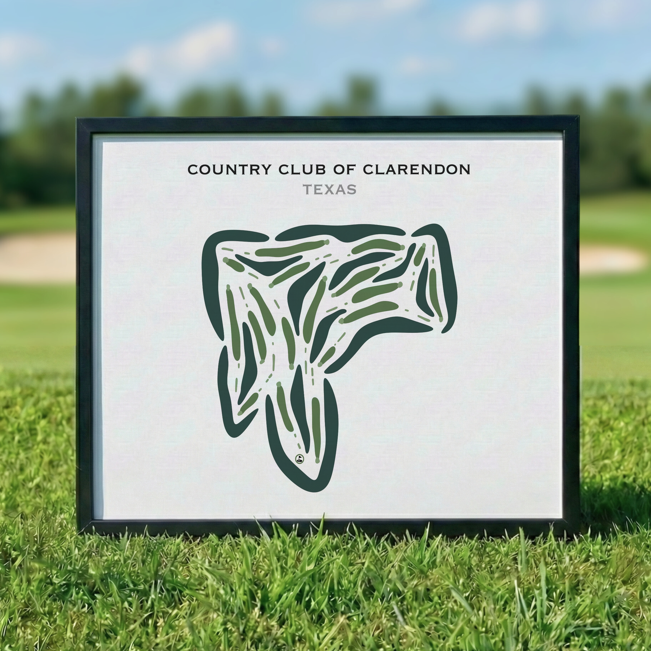 Country Club of Clarendon, Texas - Printed Golf Courses