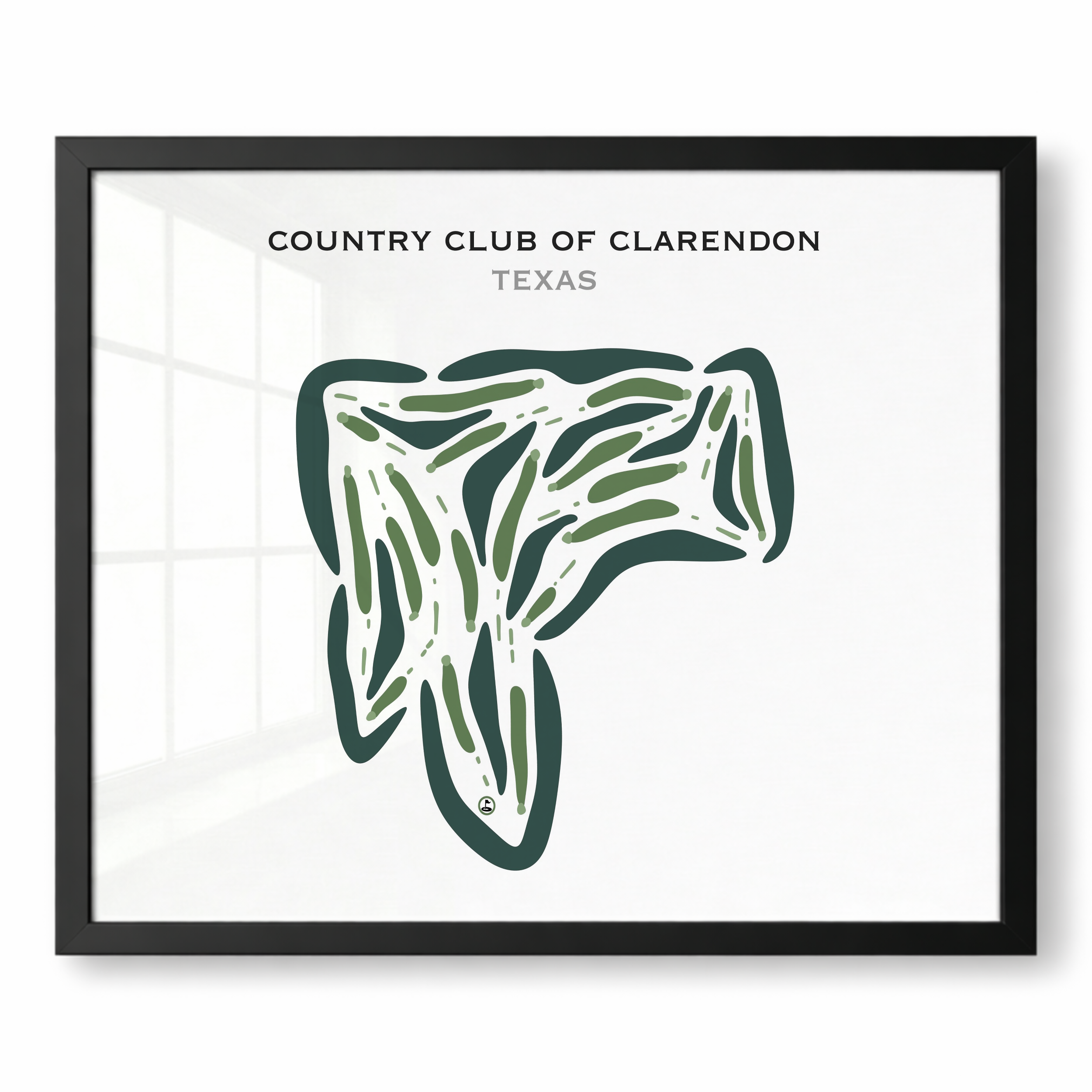 Country Club of Clarendon, Texas - Printed Golf Courses