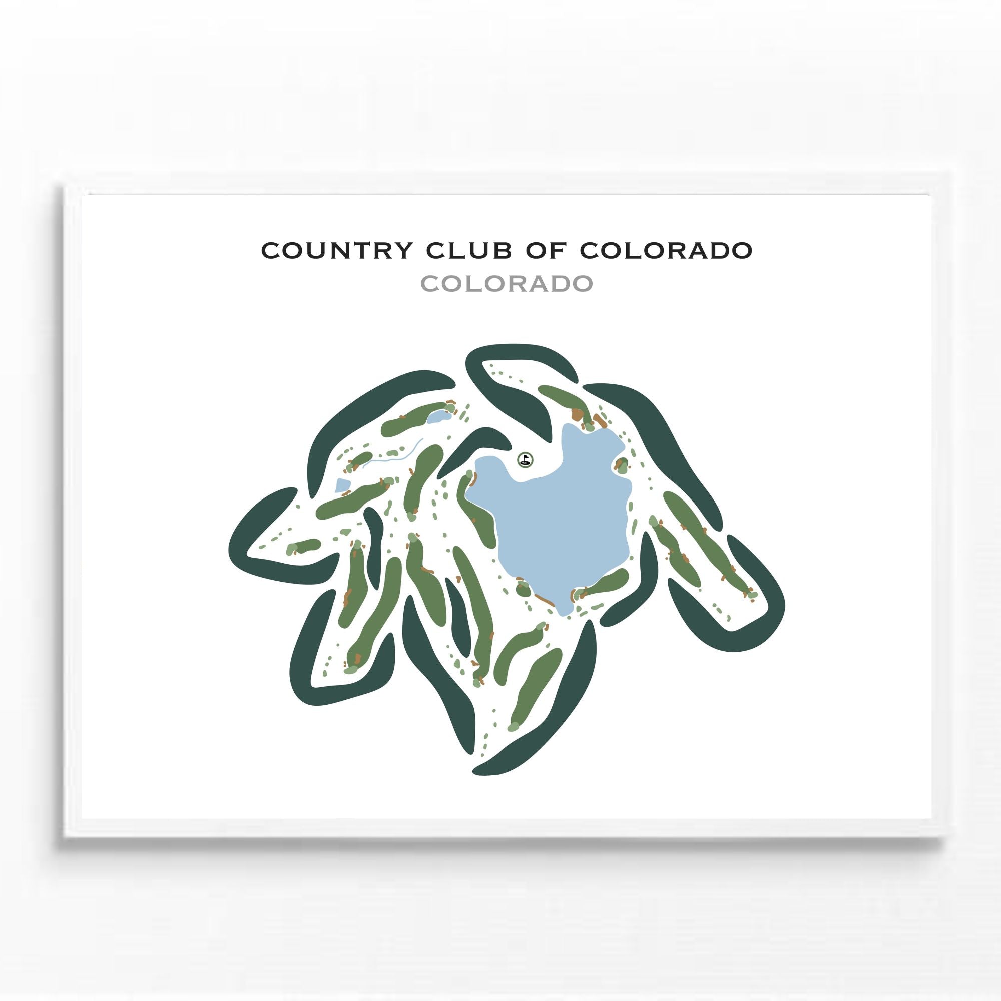 Country Club of Colorado, Colorado - Printed Golf Courses