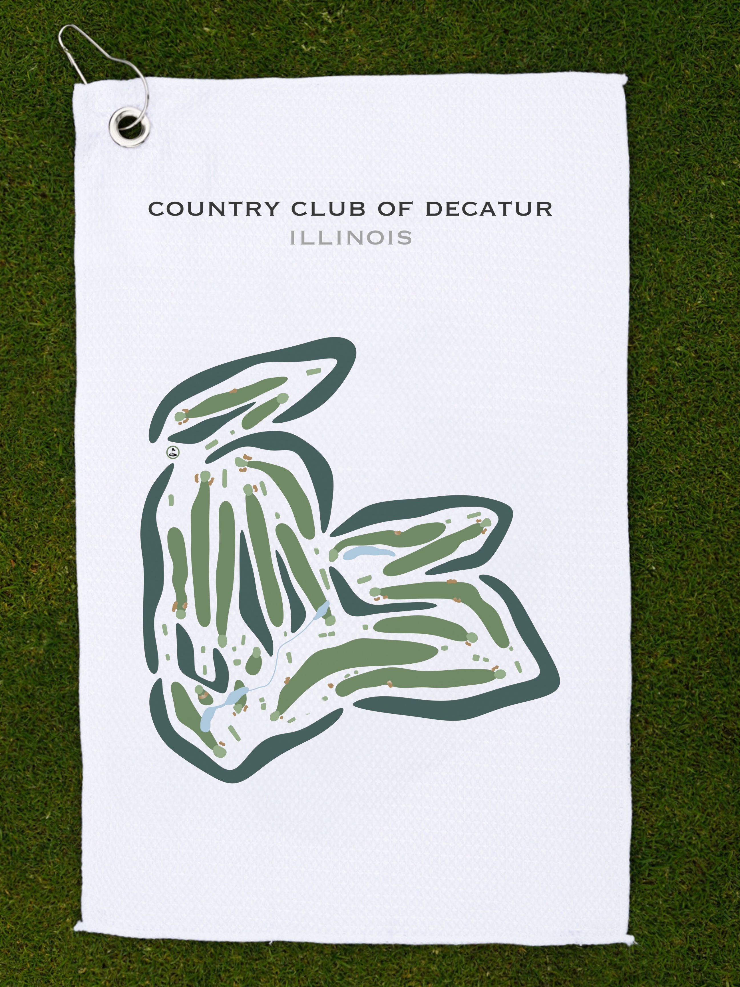 Country Club of Decatur, Illinois - Printed Golf Courses