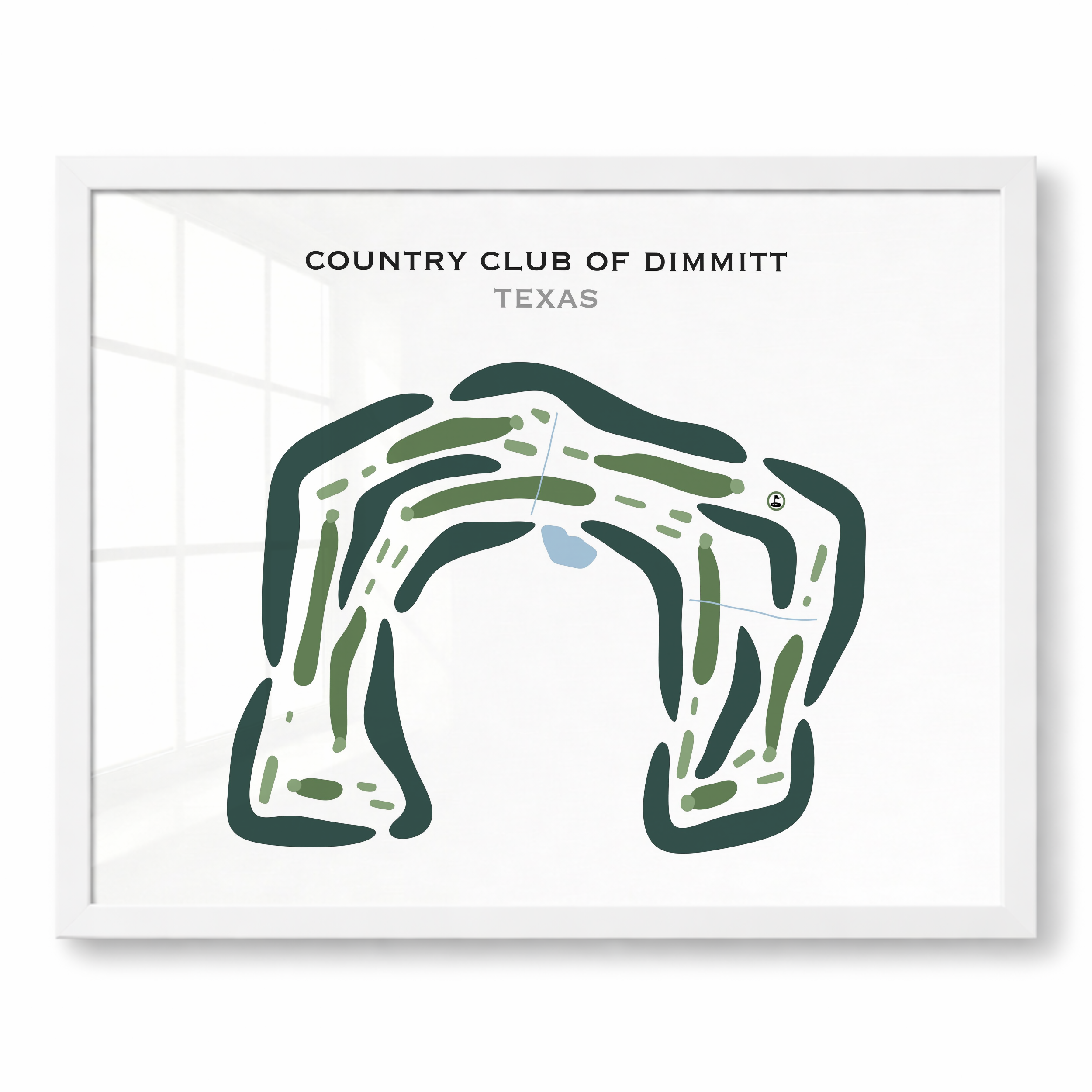 Country Club of Dimmitt, Texas - Printed Golf Courses