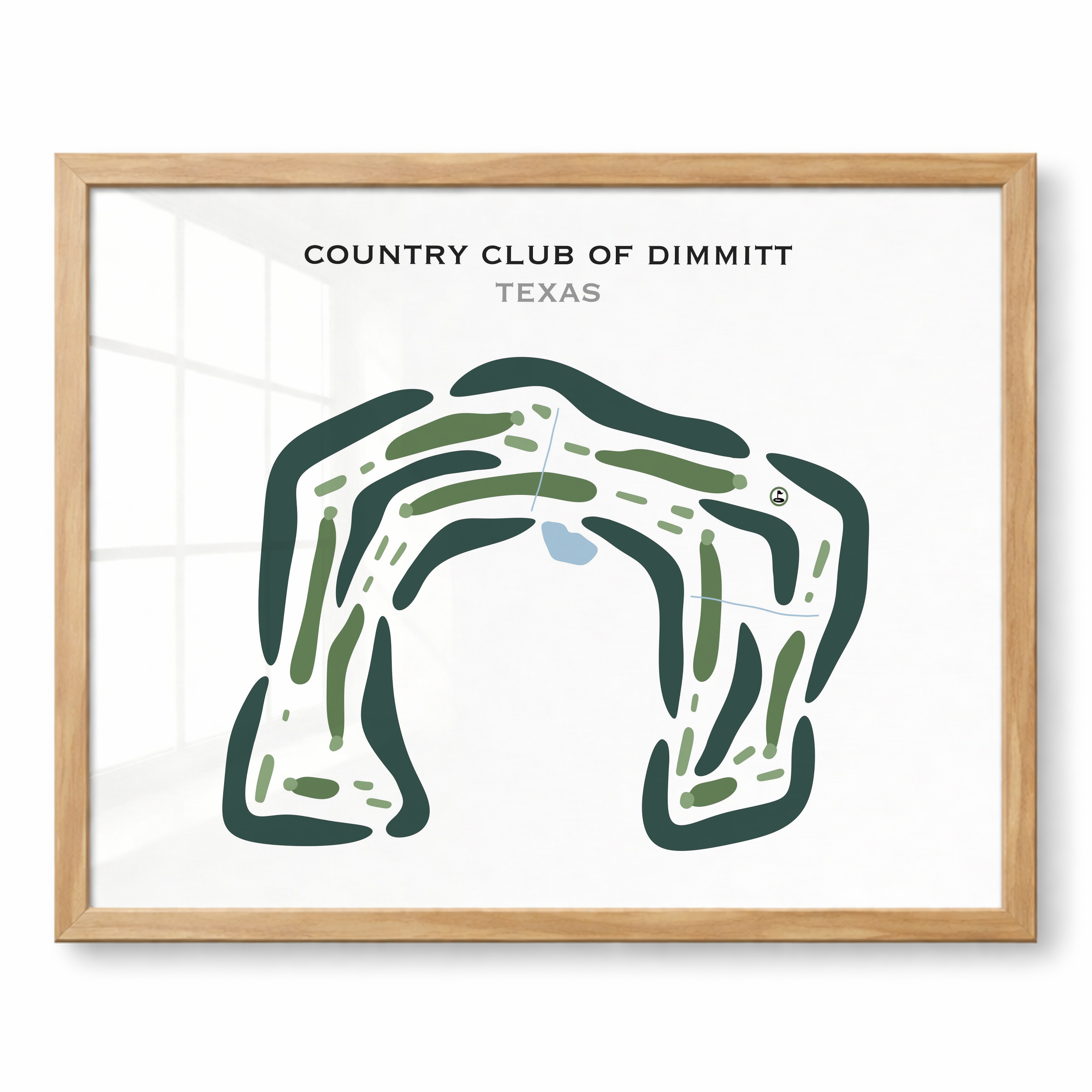 Country Club of Dimmitt, Texas - Printed Golf Courses