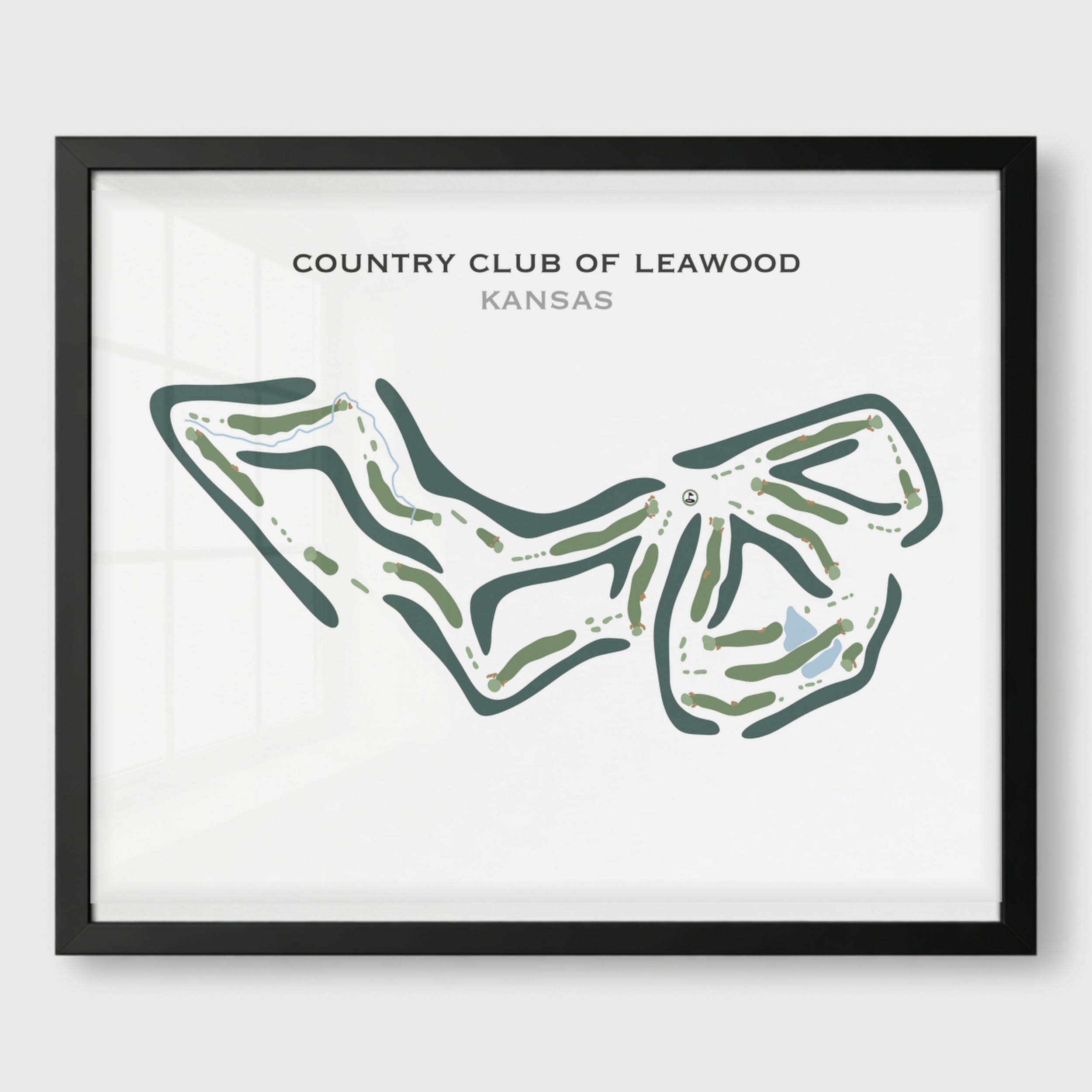 Country Club of Leawood, Kansas - Printed Golf Course