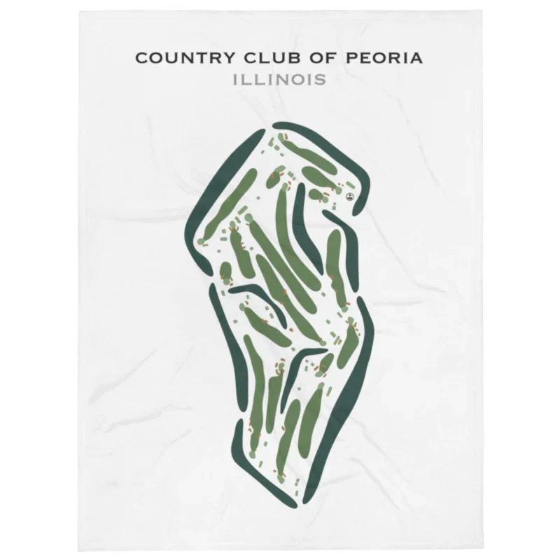 Country Club of Peoria, Illinois - Printed Golf Courses
