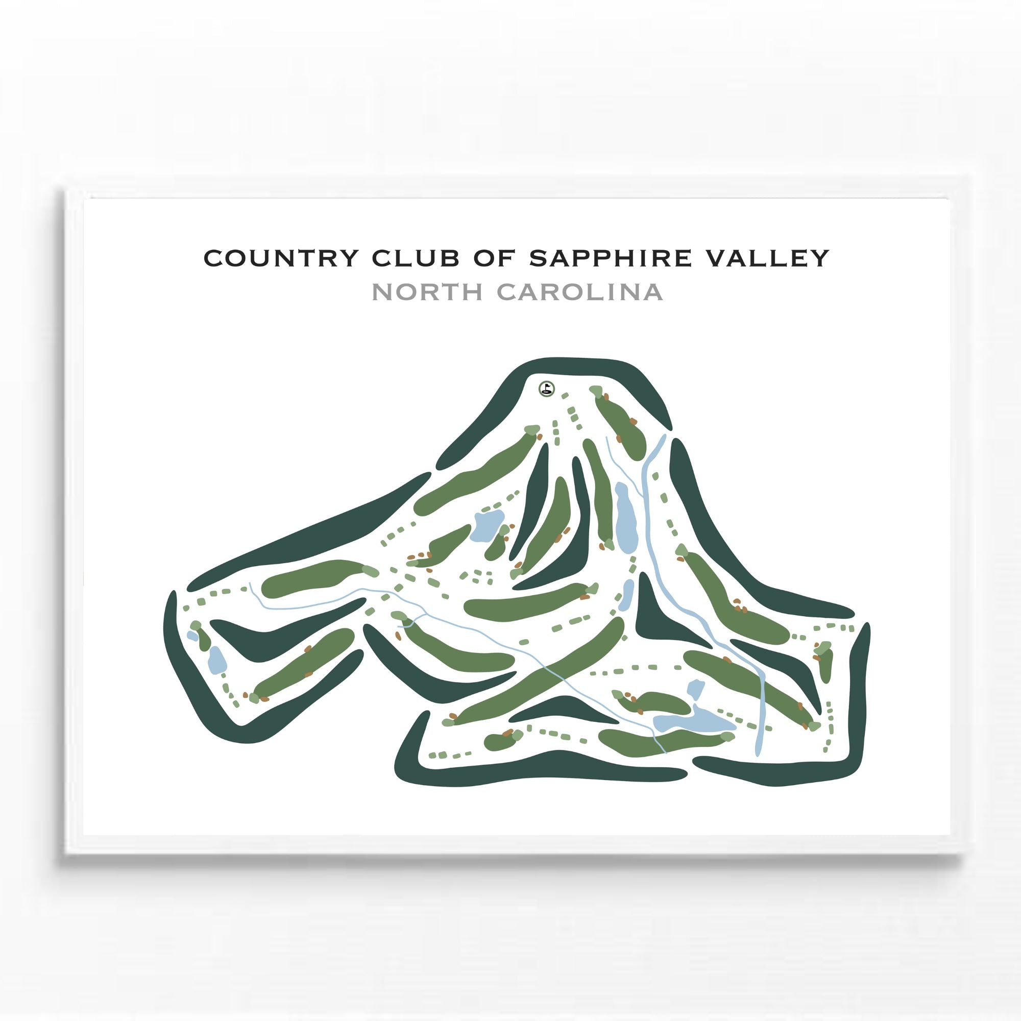 Country Club of Sapphire Valley, North Carolina - Printed Golf Courses