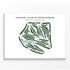 Country Club of Spartanburg, South Carolina - Printed Golf Course