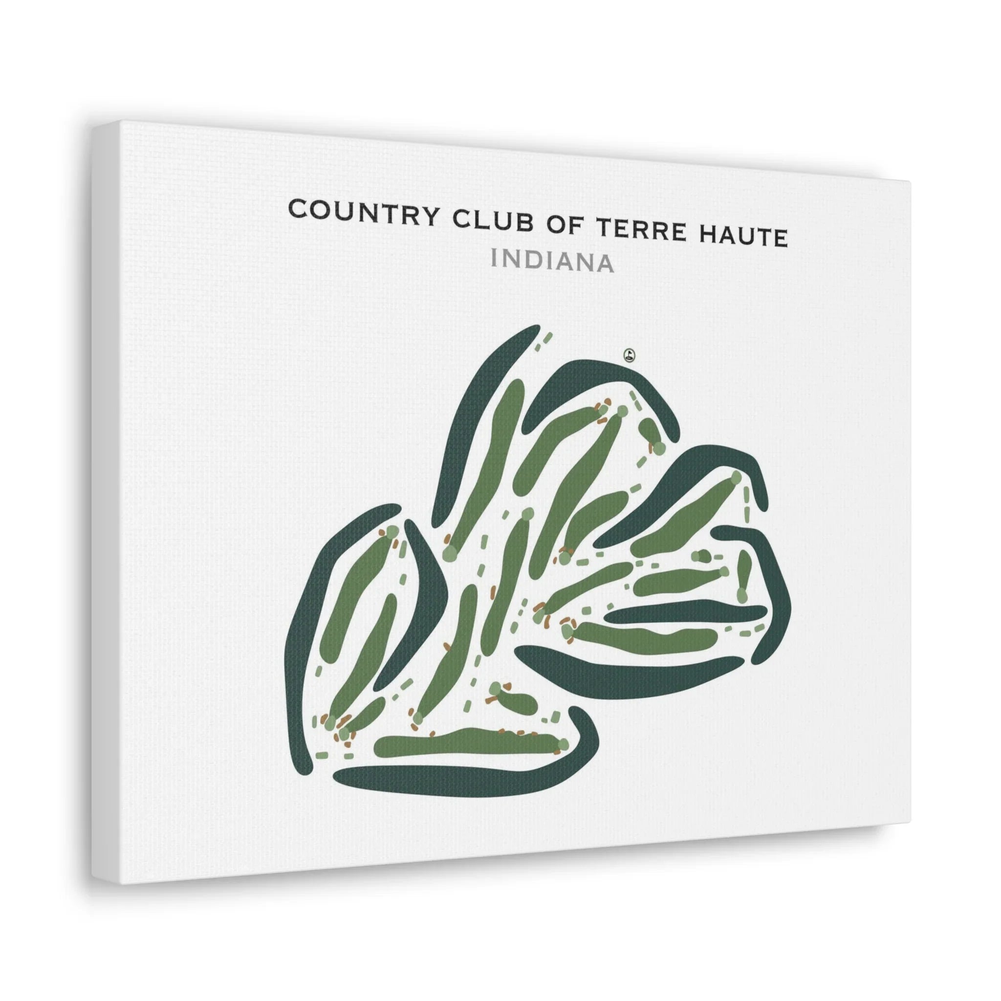 Country Club of Terre Haute, Indiana - Printed Golf Courses