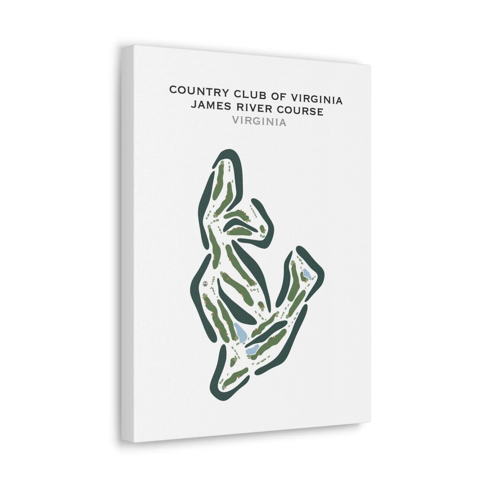 Country Club of Virginia - James River, Virginia - Printed Golf Courses