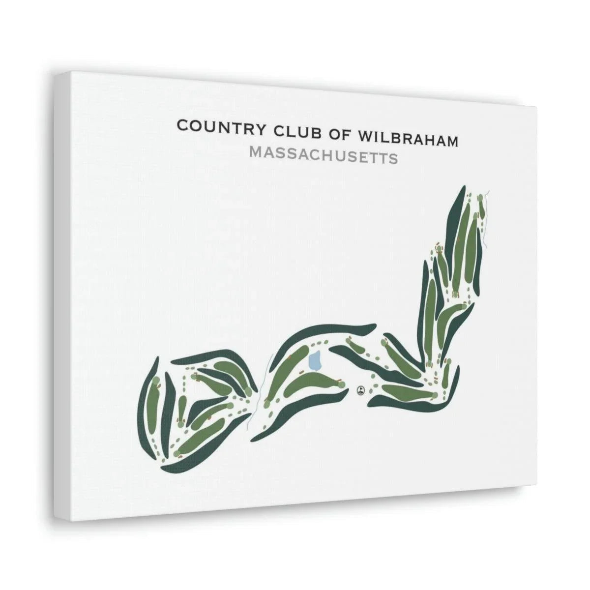 Country Club of Wilbraham, Massachusetts - Printed Golf Courses