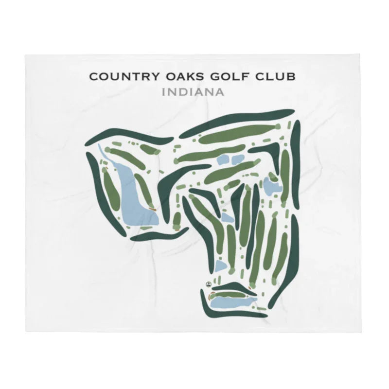 Country Oaks Golf Club, Indiana - Printed Golf Course
