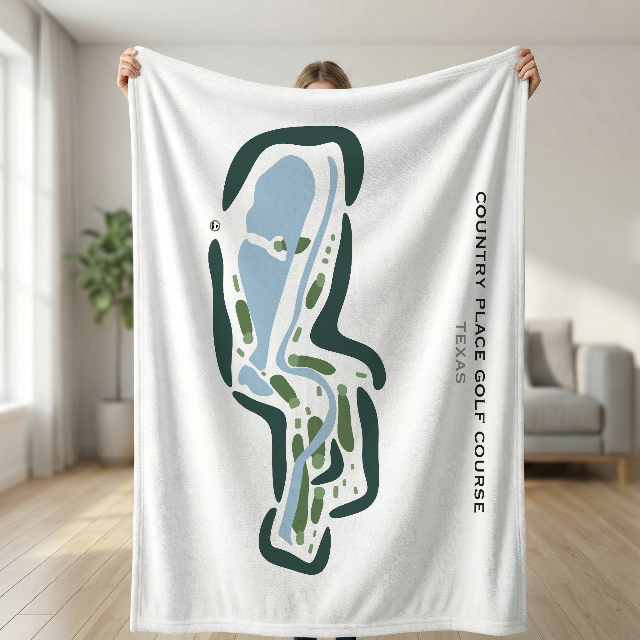 Country Place Golf Course, Texas - Printed Golf Courses