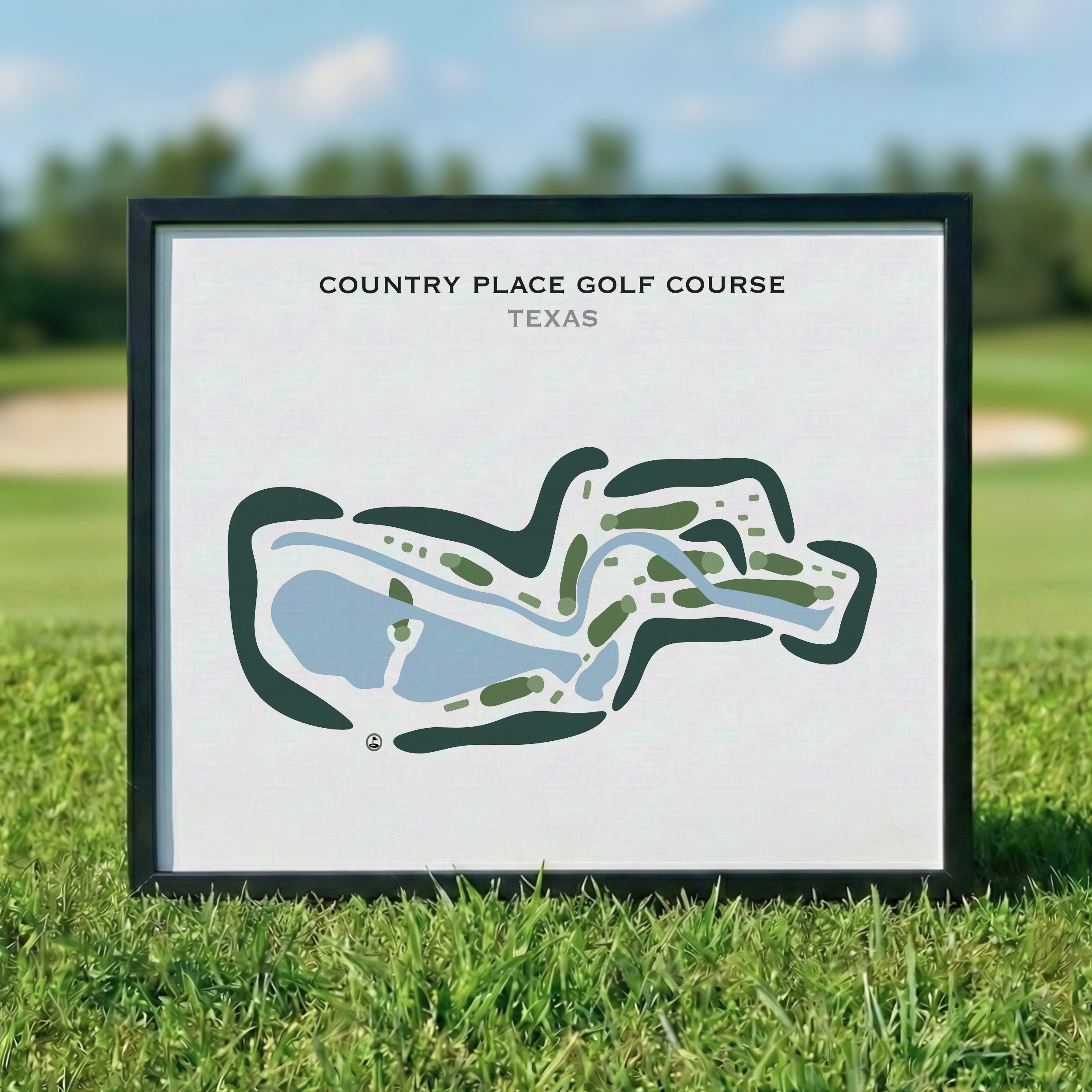 Country Place Golf Course, Texas - Printed Golf Courses