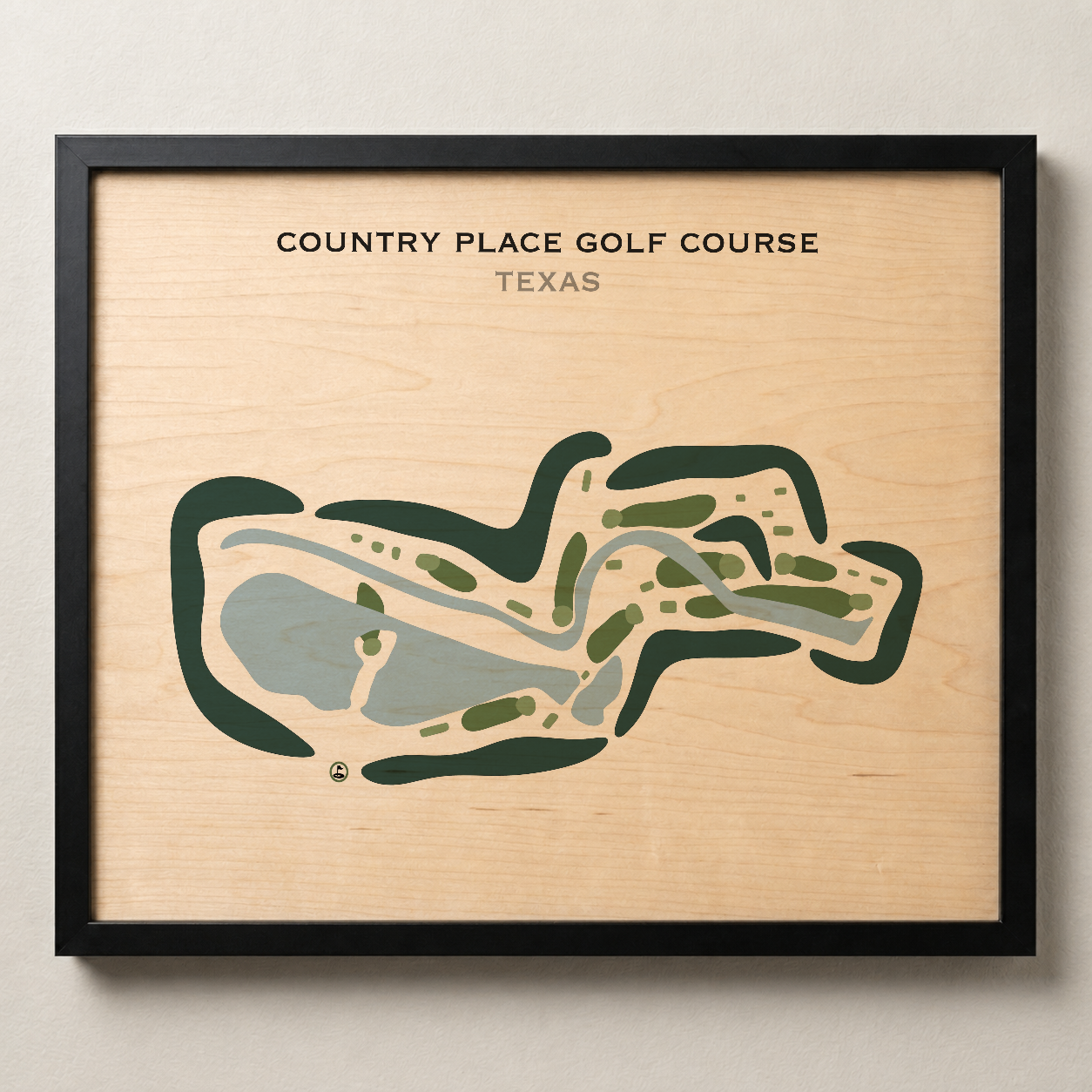 Country Place Golf Course, Texas - Printed Golf Courses