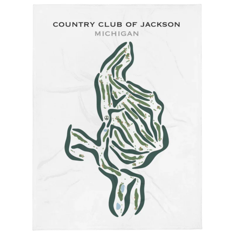 Country Club of Jackson, Michigan - Printed Golf Courses