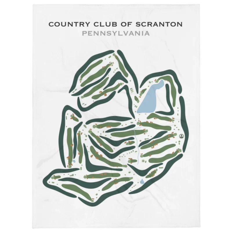 Country Club of Scranton, Pennsylvania - Printed Golf Courses