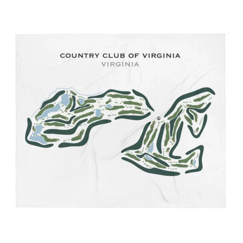 Country Club of Virginia, Virginia - Printed Golf Course