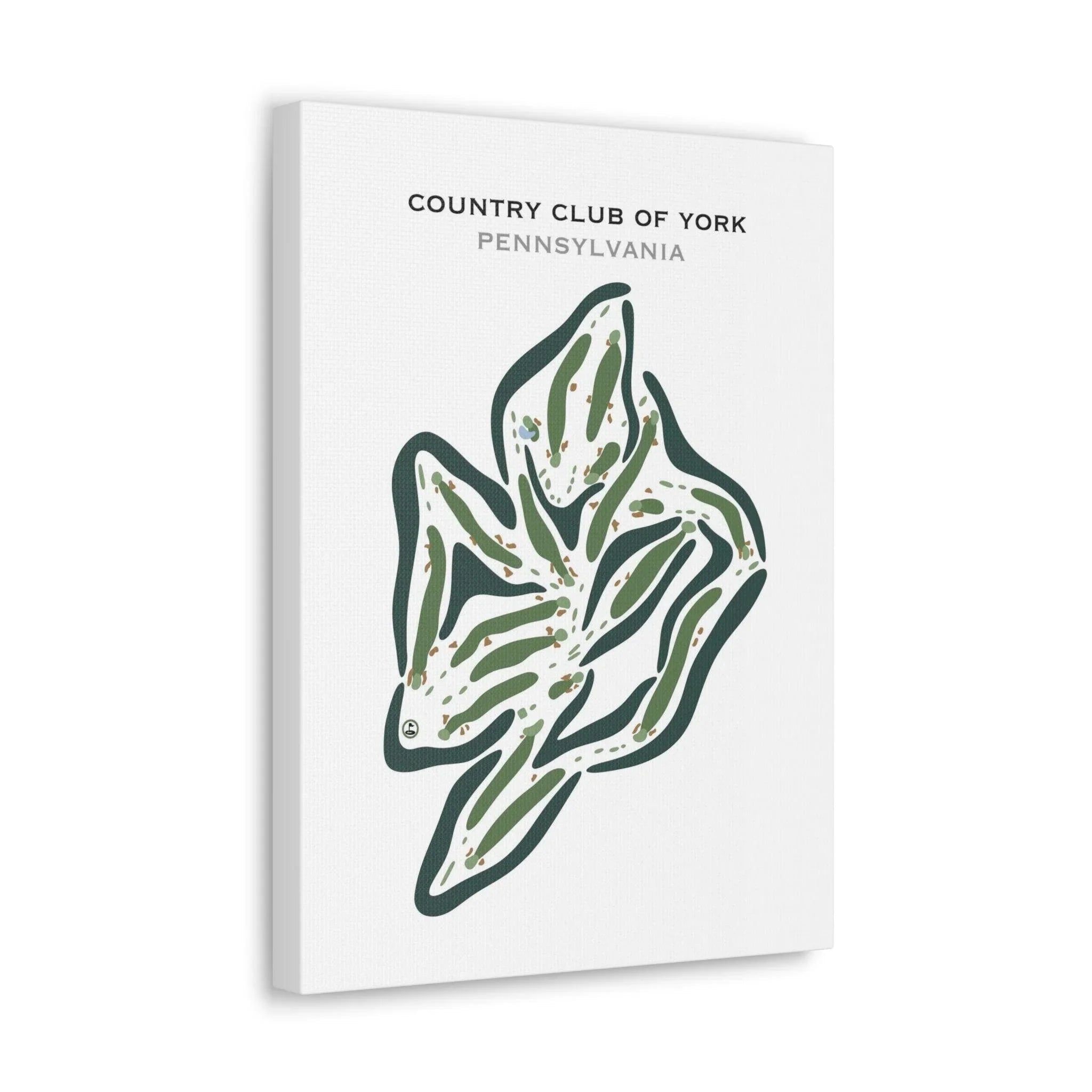 Country Club of York, Pennsylvania - Printed Golf Courses